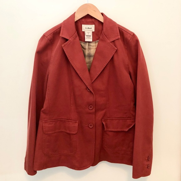LL Bean Blazer *Burnt Orange/Rust* Small - Picture 1 of 10
